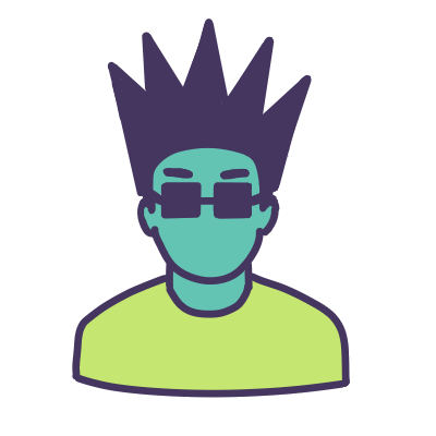 c.l2.3 guy with spike hair and sunglass
