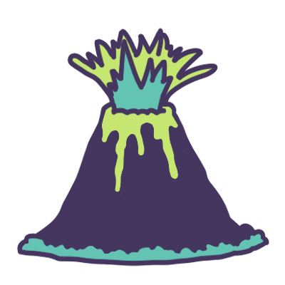 mountain explosion
