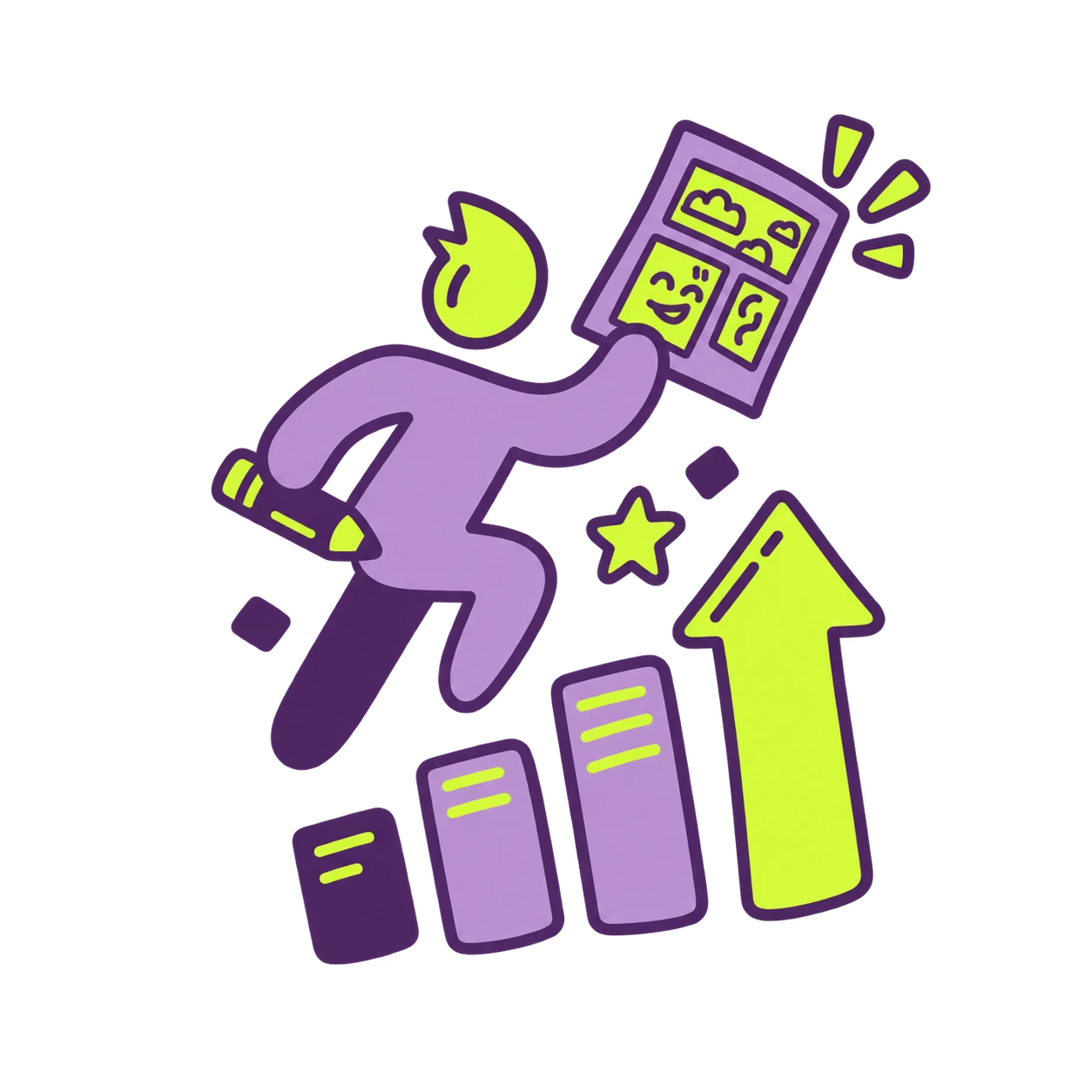 clear growth path icon